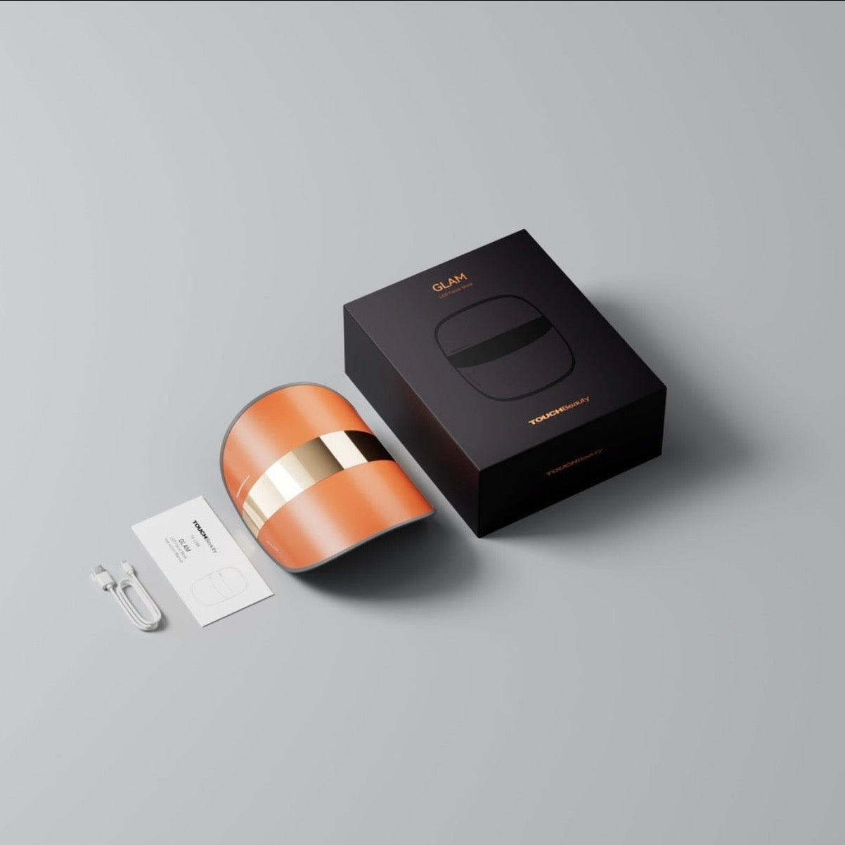 TOUCHBeauty GLAM LED Light Therapy Mask | Avanceret hudpleje mod rynker, akne og pigmentering .