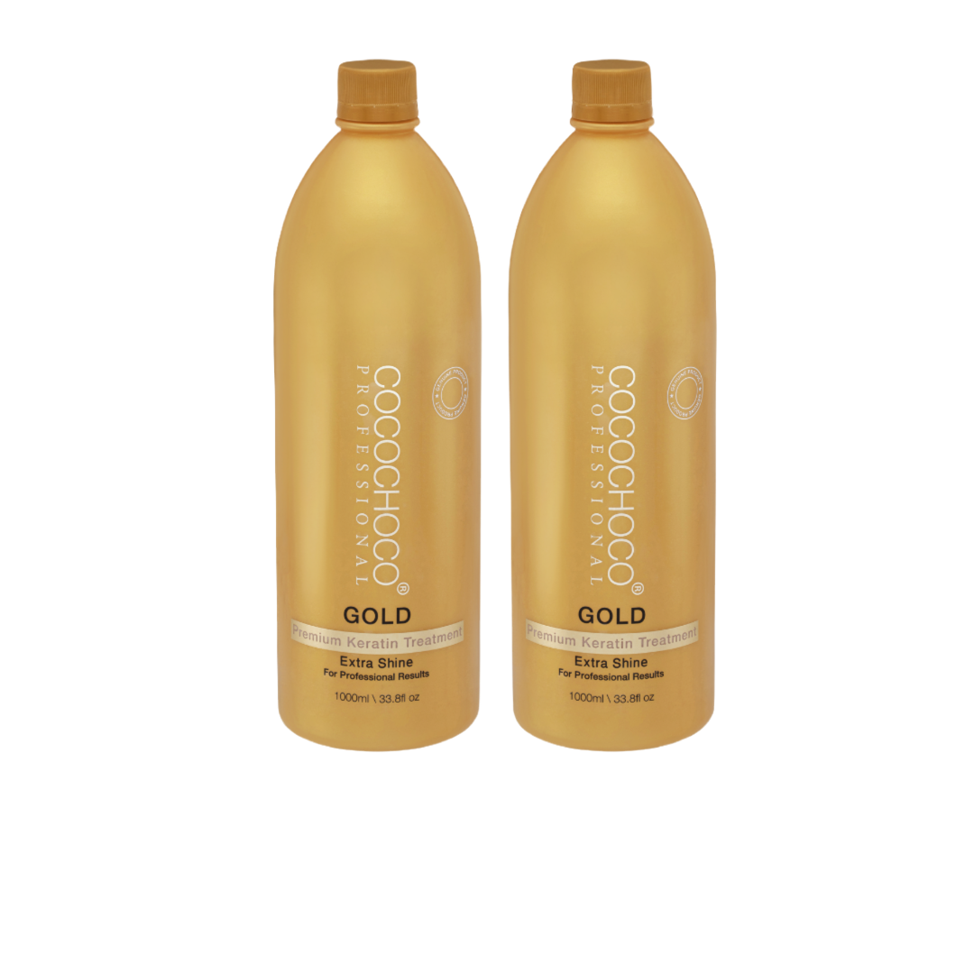 2x COCOCHOCO Professional Keratin GOLD 1000 ml