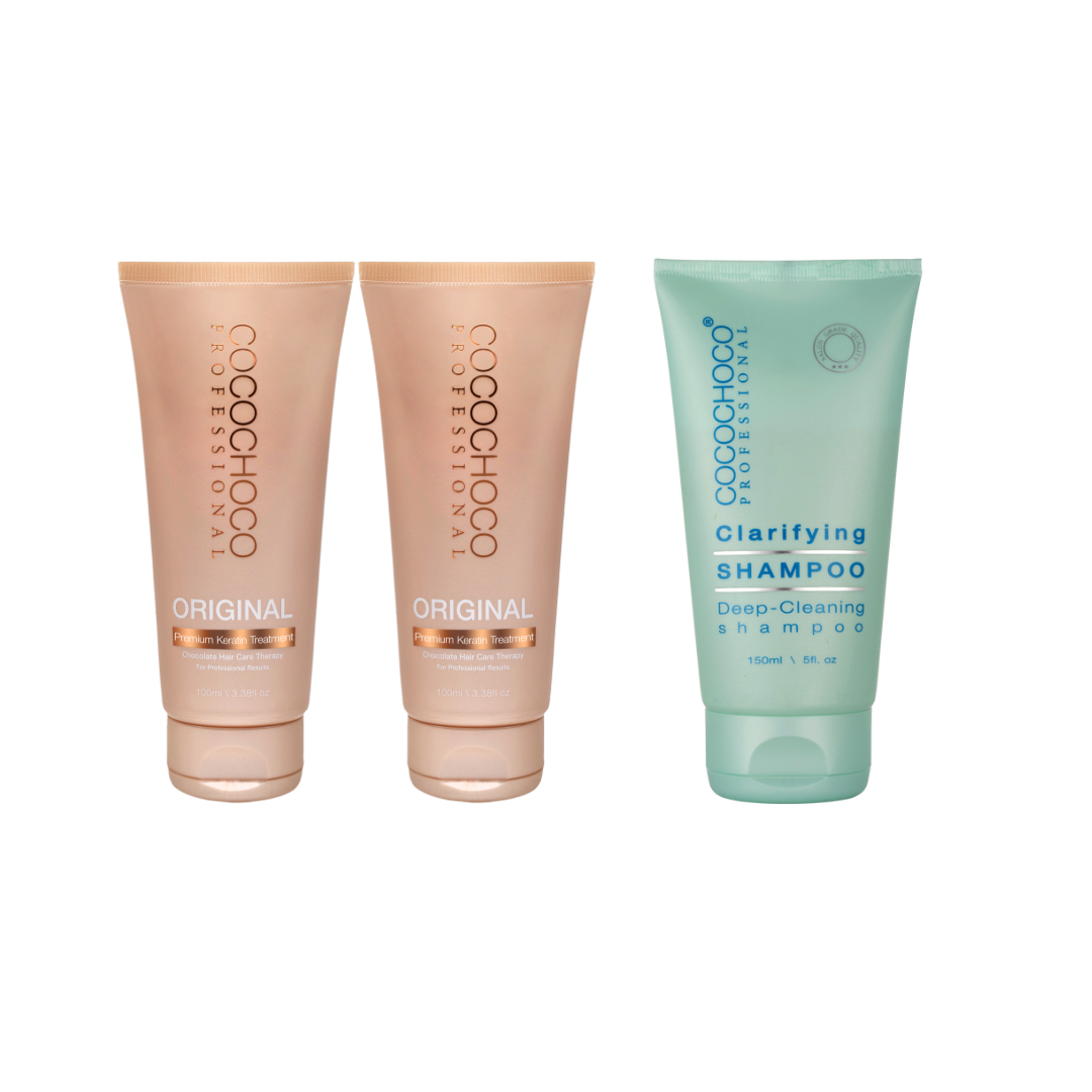 COCOCHOCO Keratin Original 2x100ml & COCOCHOCO Clarifying shampoo 150ml
