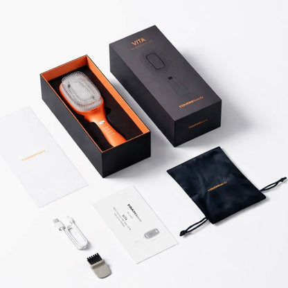 AVANCERET PLEJE TIL HOVEDBUND & HÅR | Laser & Hovedbundsmassager | TOUCHBeauty VITA Børste