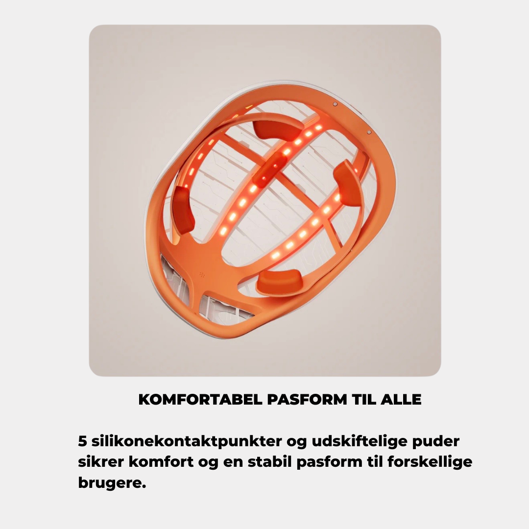 VITA grafen-hjelm til revitalisering af hovedbunden | Avanceret fjerninfrarød hovedbundsbehandling . Aktiverer hårsækkene og stimulerer væksten