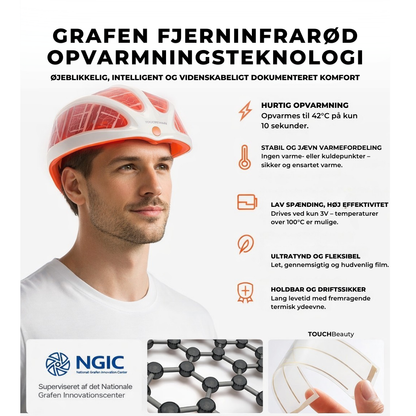 VITA grafen-hjelm til revitalisering af hovedbunden | Avanceret fjerninfrarød hovedbundsbehandling . Aktiverer hårsækkene og stimulerer væksten