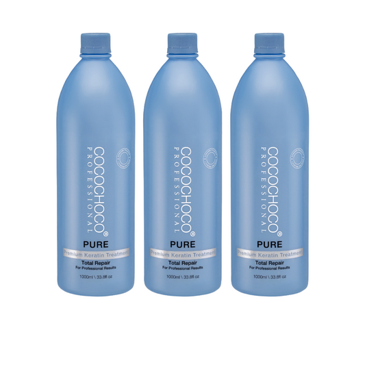 3× COCOCHOCO Professional Keratin PURE 1000ml