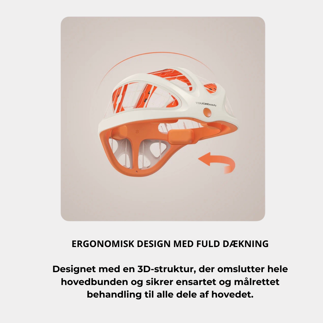 VITA grafen-hjelm til revitalisering af hovedbunden | Avanceret fjerninfrarød hovedbundsbehandling . Aktiverer hårsækkene og stimulerer væksten