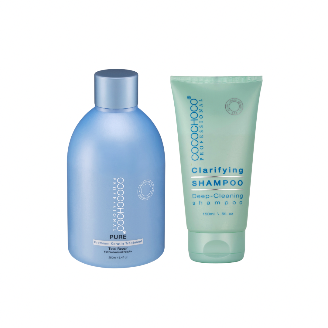 COCOCHOCO Keratin Pure 250ml og COCOCHOCO Clarifying shampoo 150ml