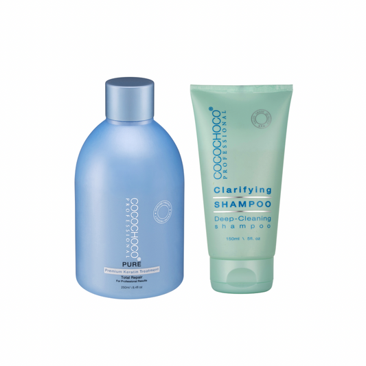 COCOCHOCO Keratin Pure 250ml og COCOCHOCO Clarifying shampoo 150ml