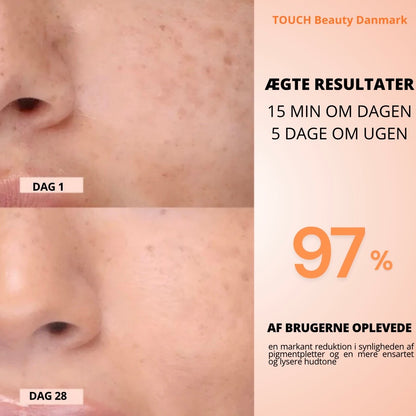 TOUCHBeauty GLAM LED Light Therapy Mask | Avanceret hudpleje mod rynker, akne og pigmentering .